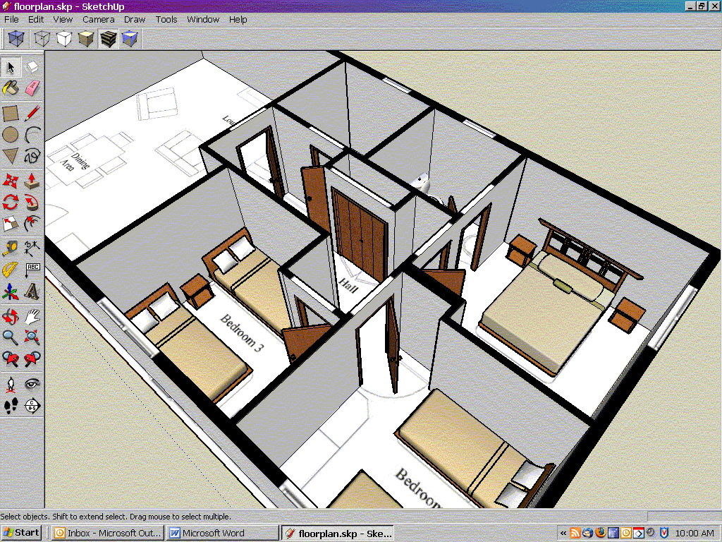 Google SketchUp Floor Plan